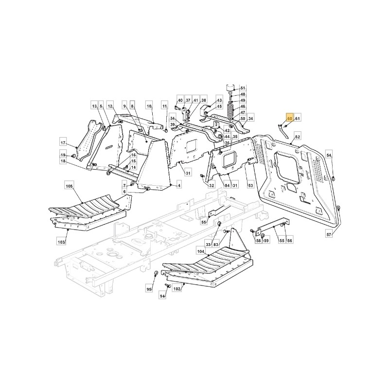 Molla azionamento trattorino tagliaerba modelli C92G ORIGINALE STIGA 125430276/0