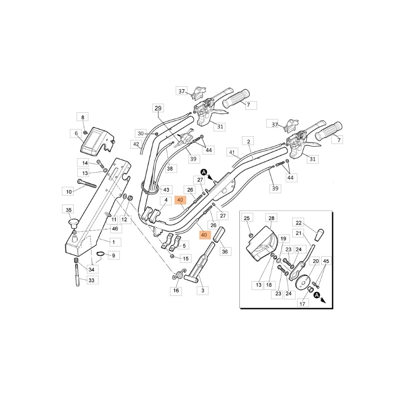 Trasmissione trinciasamenti modelli WB65 ORIGINALE EMAK YF1520213