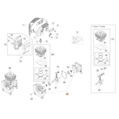 Paar ORIGINAL EMAK BC350T Freischneider-Halbscherenmodelle 61350346 | Newgardenstore.eu