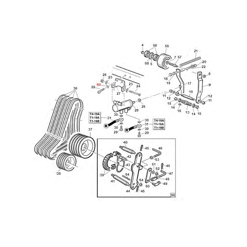 Lavadora SCHNORR tractor modelos TURBO1 ORIGINAL GIANNI FERRARI 00.68.12.0010