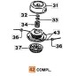 Nylon brushcutter head models 433BP ORIGINAL EMAK 60012020A