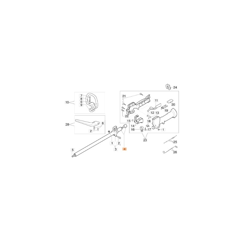 Freischneider-Getriebeschlauch Modelle 740S ORIGINAL EMAK 4191192R