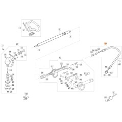 Flexible transmission brushcutter models BCF430 ORIGINAL EMAK 62030093CR