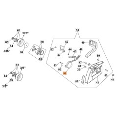 Chainsaw Brake Tape Models 956 962 ORIGINAL EMAK 50010039R | Newgardenstore.eu