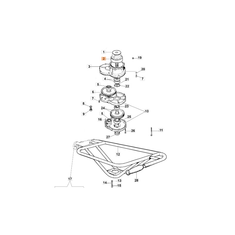 Kupplungsglocke für MTL40 MTL51 ORIGINAL EMAK Modelle 375100011AR