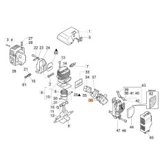 Carburador de desbrozadora modelos 735S 735T ORIGINAL EMAK 074000392A