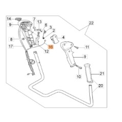 Accelerator cable brushcutter models BC250T ORIGINAL EMAK 61170098 | Newgardenstore.eu