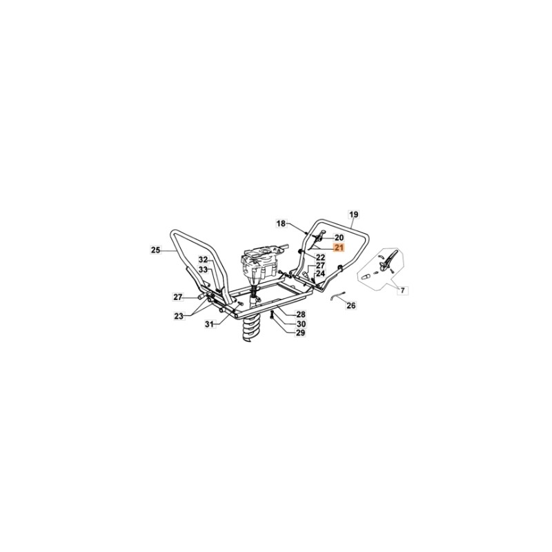 Throttle cable throttle models MTL85R ORIGINAL EMAK 53030019