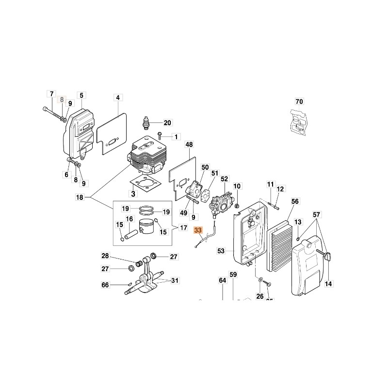 Beschleunigerkabel Zerstäuber Modelle AM162 ORIGINAL EMAK 56520067AR