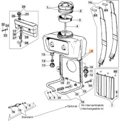 Conjunto del depósito del pulverizador modelos AM150 AM180 ORIGINAL EMAK 365200328A | Newgardenstore.eu