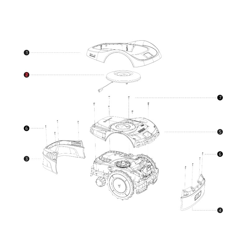 Ambient light i108E ORIGNALE BLUEBIRD robotic mower NAVIMOW AB12.02.00.0101