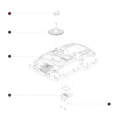 Bouton de réglage de la hauteur ORIGINAL BLUEBIRD robot i108E AB12.02.00.0127