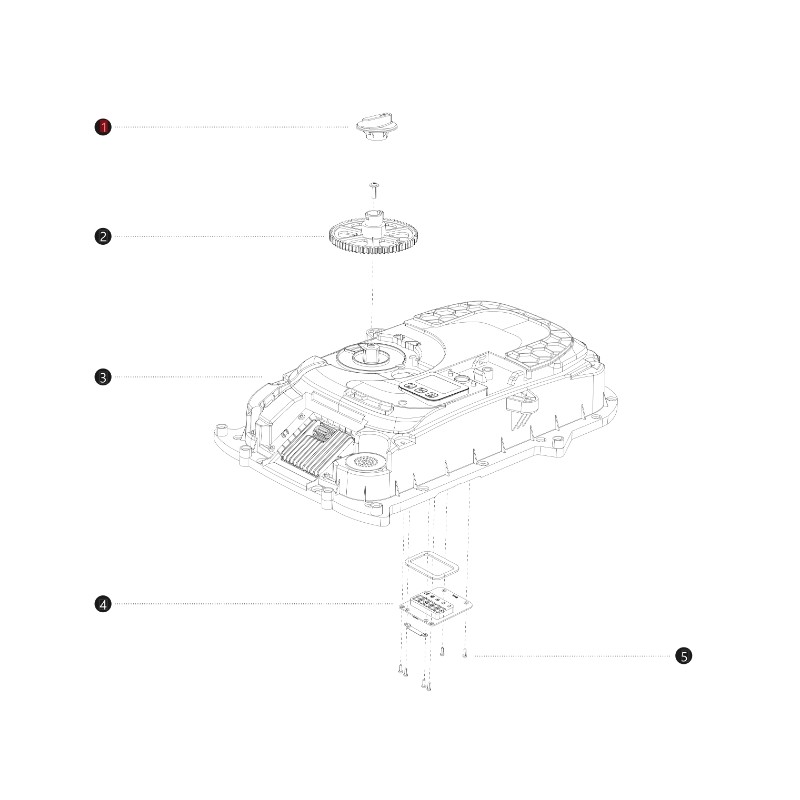 Bouton de réglage de la hauteur ORIGINAL BLUEBIRD robot i108E AB12.02.00.0127