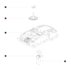 Engranaje ajuste de altura ORIGINAL BLUEBIRD robot I108E AB12.02.00.0125 | Newgardenstore.eu