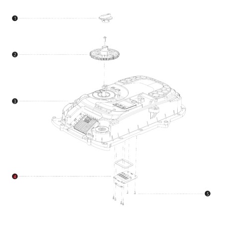 Tableau d'affichage ORIGINAL BLUEBIRD NAVIMOW pour robot tondeuse I108E AB12.02.00.0109 | Newgardenstore.eu