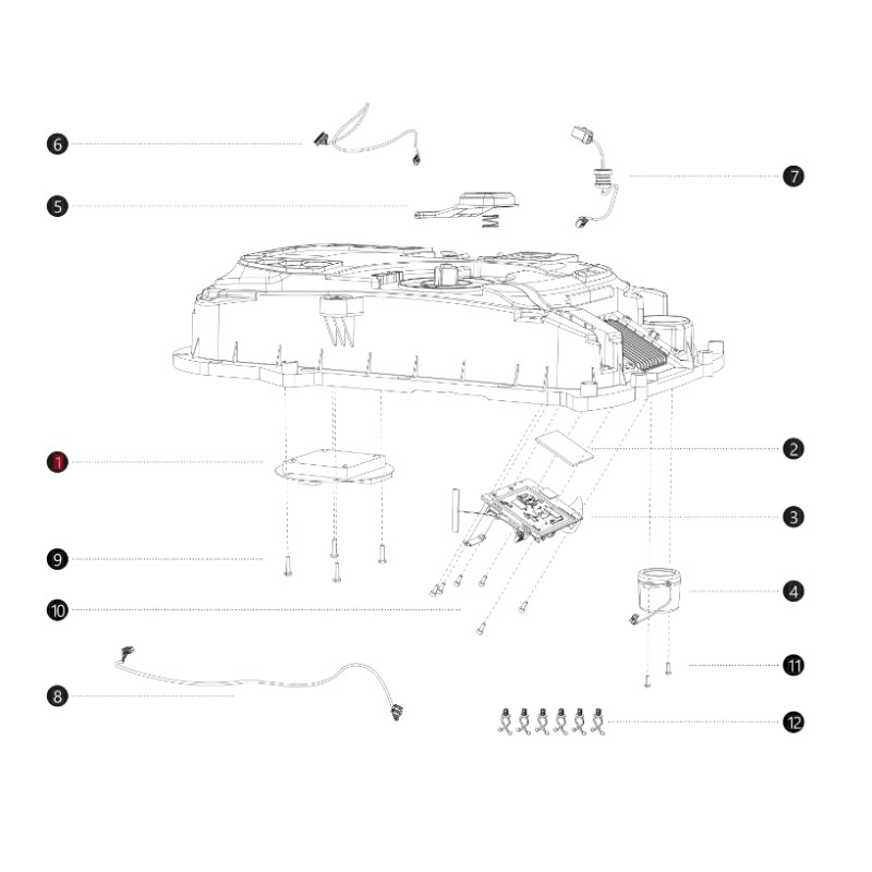 GNSS-Antennenmodul I108E ORIGINAL BLUEBIRD Roboter-Rasenmäher AB12.02.00.0115