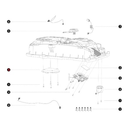 Módulo antena GNSS I108E ORIGINAL BLUEBIRD robot cortacésped AB12.02.00.0115 | Newgardenstore.eu