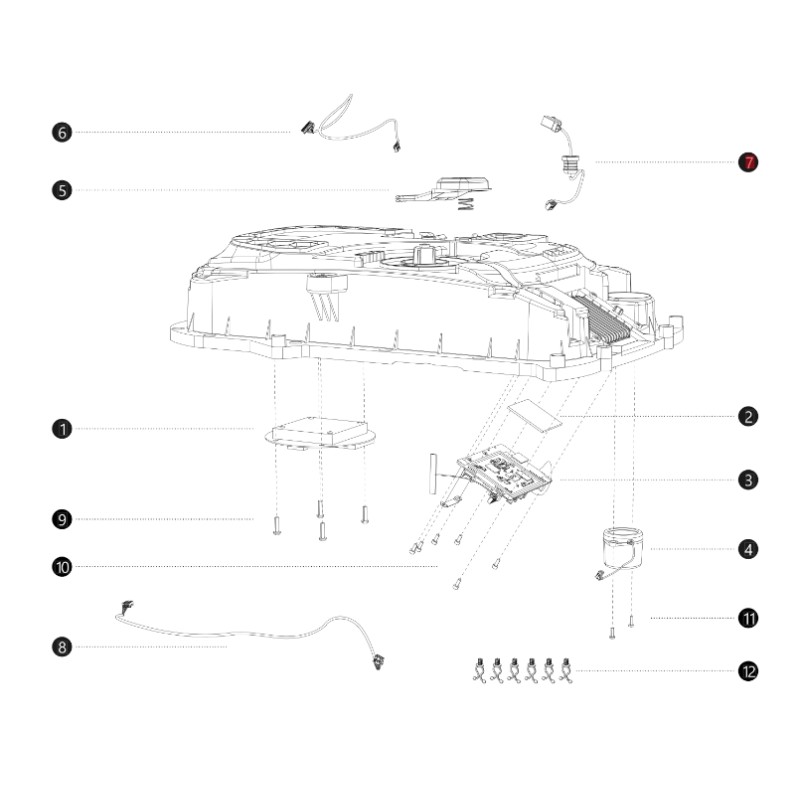 ORIGINAL BLUEBIRD Rasenmäherroboter NAVIMOW I108E AB12.02.00.0160 Kabel für Umgebungslicht