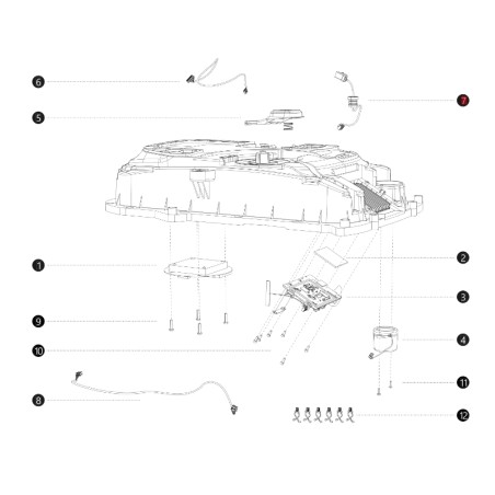 ORIGINAL BLUEBIRD Rasenmäherroboter NAVIMOW I108E AB12.02.00.0160 Kabel für Umgebungslicht | Newgardenstore.eu