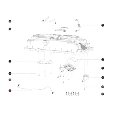 Câble de transmission antenne GNSS ORIGINAL BLUEBIRD robot i108E AB12.02.00.0144 | Newgardenstore.eu