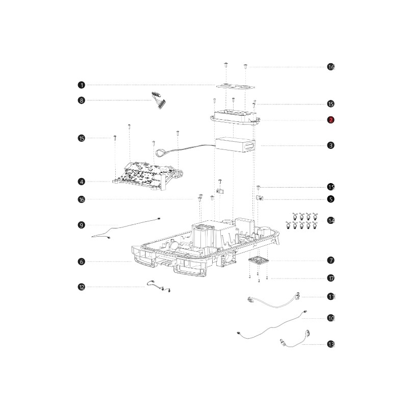 Battery cover I108E ORIGINAL BLUEBIRD robot lawnmower AB12.02.00.0169