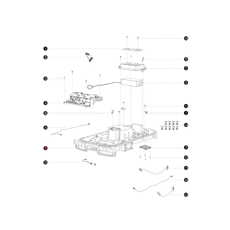 Carcasa i108E ORIGINAL BLUEBIRD robot cortacésped NAVIMOW AB12.02.00.0148