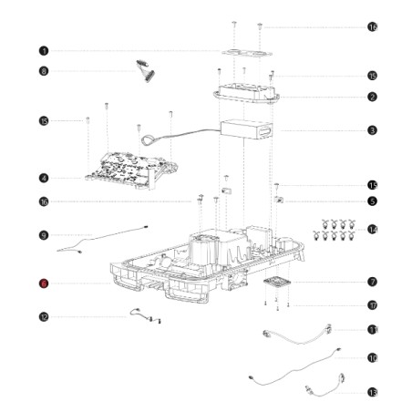 Carcasa i108E ORIGINAL BLUEBIRD robot cortacésped NAVIMOW AB12.02.00.0148 | Newgardenstore.eu