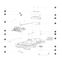 Couvercle d’interface 4G i108E ORIGINAL BLUEBIRD robot tondeuse AB12.02.00.0150