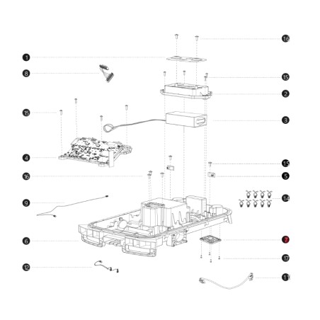 Deckel ORIGINAL BLUEBIRD Mähroboter AB12.02.00.0150 Schnittstelle 4G i108E | Newgardenstore.eu