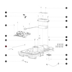 Câble capteur levage gauche i108E BLUBIRD robot tondeuse AB12.02.00.0161 | Newgardenstore.eu