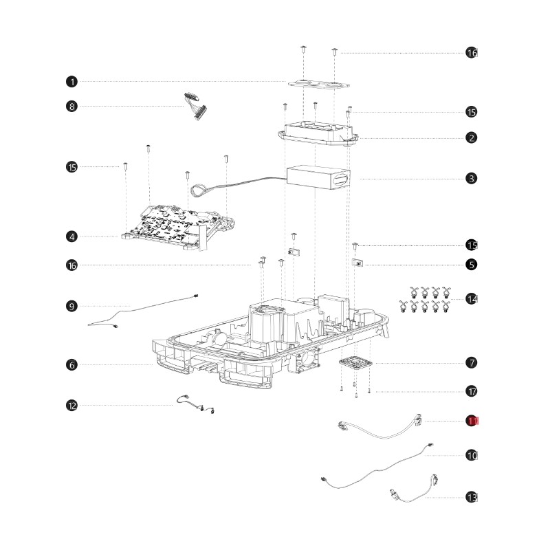 Câble IOT i108E ORIGINAL BLUEBIRD robot tondeuse à gazon NAVIMOW AB12.02.00.0143