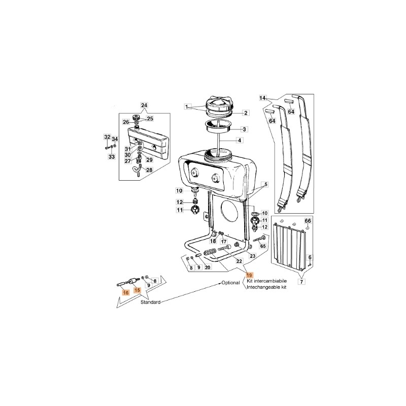 Atomizador antivibraciones modelos AM150 AM180 ORIGINAL EMAK 365200172