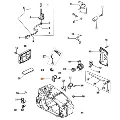 Amortiguador de vibraciones para motosierra modelos 932 ORIGINAL EMAK 50030085R | Newgardenstore.eu