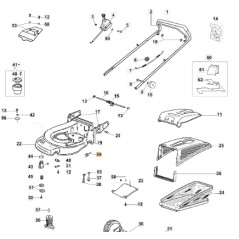 Anti-Vibrations-Rasenmäher Modelle MAX48PK MAX48TK ORIGINAL EMAK 66090155A