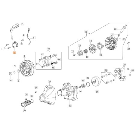 Bobina decespugliatore modelli BCF530 BCF550 ORIGINALE EMAK 2501014R | Newgardenstore.eu