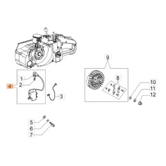 Bobin motosega modelli GS720 ORIGINALE EMAK 50190036R