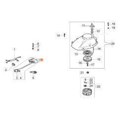 Heckenscherenhaspel Modelle HC260XP HC275XP ORIGINAL EMAK 58040344AR