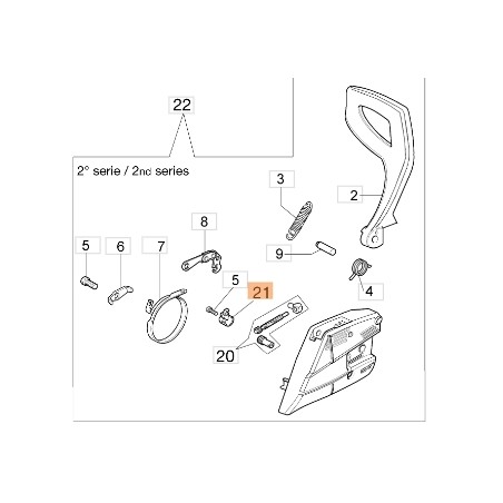 Chainsaw Cover Models 937 941C GS37 GS371 ORIGINAL EMAK 50170044R | Newgardenstore.eu