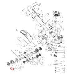 Hinterradabdeckung Mähermodelle PG21SQN PROGREEN 055673