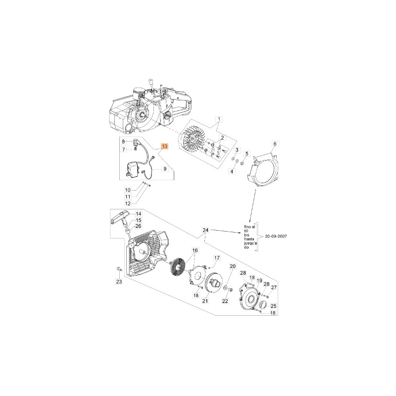 ORIGINAL EMAK 52010320AR Zapfenstarterspule Modelle 983TTA