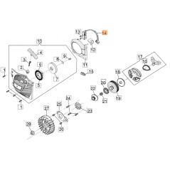 Bobina avviamento motosega modelli GS51 ORIGINALE EMAK PY000072