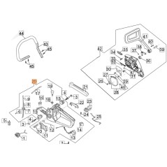 ORIGINAL EMAK GS51 Modelle Kettensäge Tank PY000074