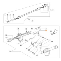 Accelerator cable brushcutter models 446BPERGO ORIGINAL EMAK 62030109R | Newgardenstore.eu