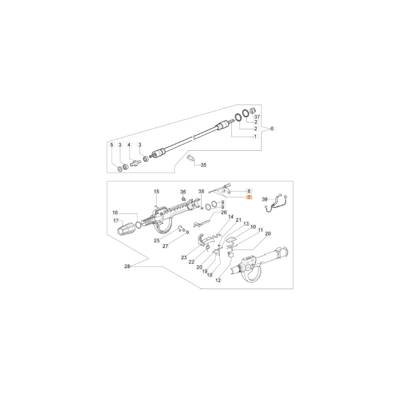 Câble d'accélérateur de débroussailleuse EMAK ORIGINAL 62030109R