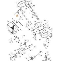 Accelerator Cable Lawn Mower Models G53THX ORIGINAL EMAK 66060165BR