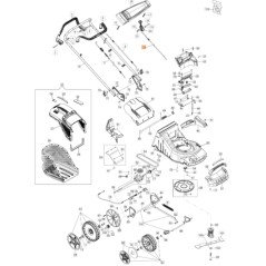 Accelerator cable for lawnmower models MAX53TBXE ORIGINAL EMAK 66060518R