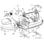 Klingenhalter Nabe für Rasentraktor Modelle POLO96M ORIGINAL EMAK C6180138A