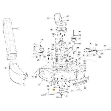 Messerhalter Nabe für Rasentraktor Modelle MISTRAL72 ORIGINAL EMAK 68130085R | Newgardenstore.eu