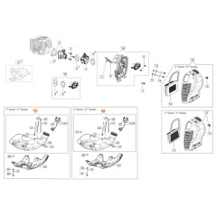 Serbatoio decespugliatore modelli BC530S BC530T ORIGINALE EMAK 61400343 | Newgardenstore.eu