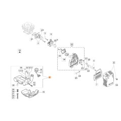 Brushcutter tank models 741 50Y ORIGINAL EMAK 61330265R